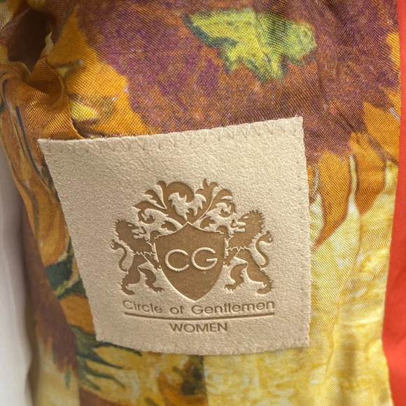 Circle Of Gentleman Women's Orange Blazer, size 8 - Picture 7 of 13